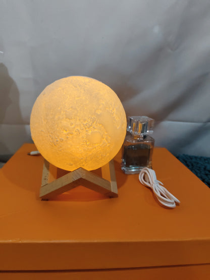 Lunar Humidifier Night Light Bedroom Household Aromatherapy Moisturizing Spray Dormitory Bedside Mute Creative Gift